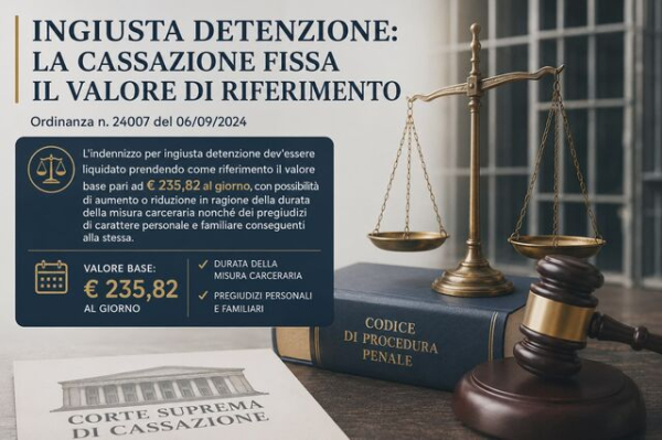 La riparazione per l’ingiusta detenzione.
