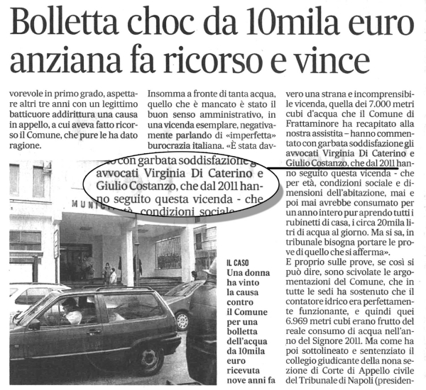 Bolletta choc da 10mila euro